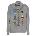 thumbnail image 1 of Junior's Sesame Street Character Introductions  Cowl Neck Sweatshirt, 1 of 4
