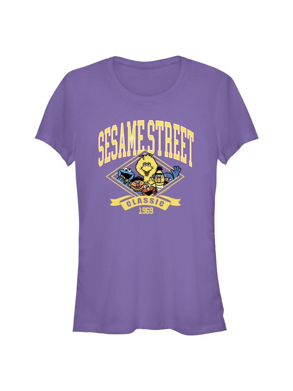 Junior's Sesame Street Classic 1969 Varsity Graphic T-Shirt