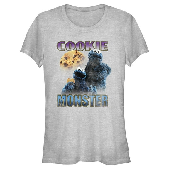 Junior's Sesame Street Cookie Monster Retro Portrait Graphic T-Shirt
