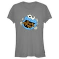 thumbnail image 1 of Junior's Sesame Street Cookie Monster and Daisies  Graphic T-Shirt, 1 of 4