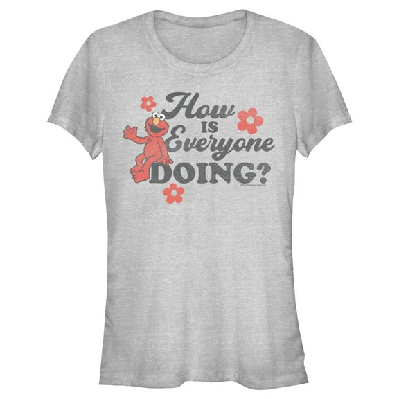 Junior's Sesame Street Elmo How Is Everyone Doing? Graphic T-Shirt