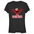 thumbnail image 1 of Junior's Sesame Street Elmo Red Logo Sign  Graphic T-Shirt, 1 of 4