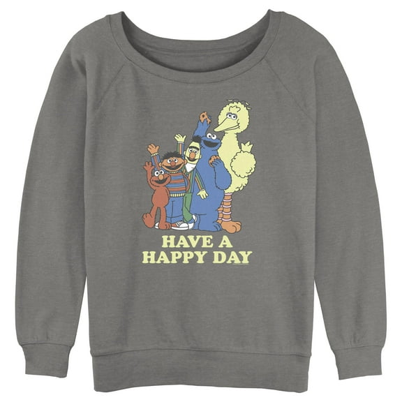 Junior's Sesame Street Have a Happy Day  Sweatshirt