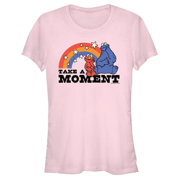 Junior's Sesame Street Take a Moment  Graphic T-Shirt