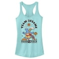 thumbnail image 1 of Junior's Sesame Street Team Cookie Monster and Elmo  Racerback Tank Top, 1 of 4