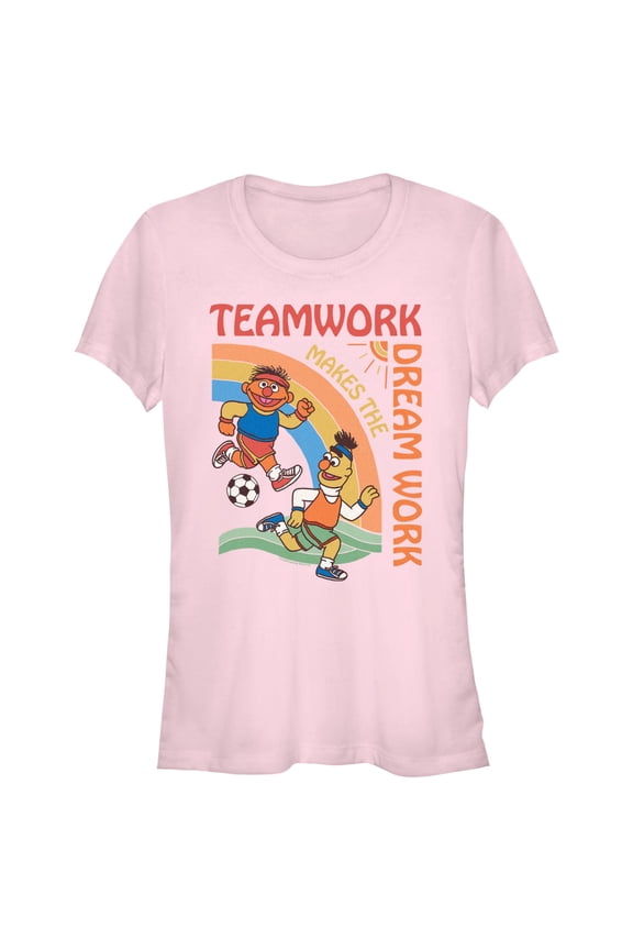 Junior's Sesame Street Teamwork Makes the Dream Work  Graphic T-Shirt