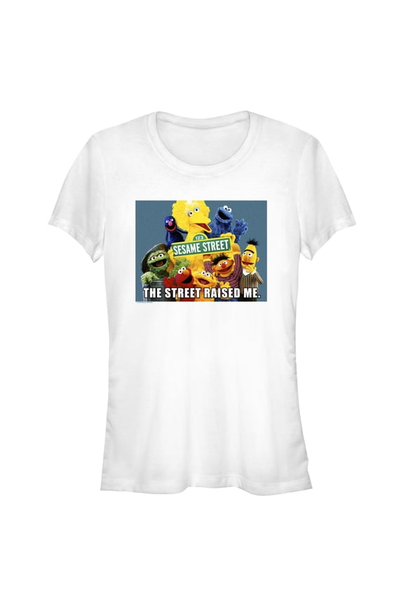 Junior's Sesame Street The Street Raised Me Graphic T-Shirt