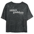 thumbnail image 1 of Junior's Sex and the City Find Inner Goddess If It Kills Me Crop Graphic Tee Black 2X Large, 1 of 4