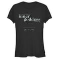 thumbnail image 1 of Junior's Sex and the City Miranda Find Inner Goddess  Graphic Tee Black Small, 1 of 3