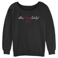 thumbnail image 1 of Junior's Sex and the City Mr. Big Absolutely Cursive Reply Sweatshirt Black X Large, 1 of 4