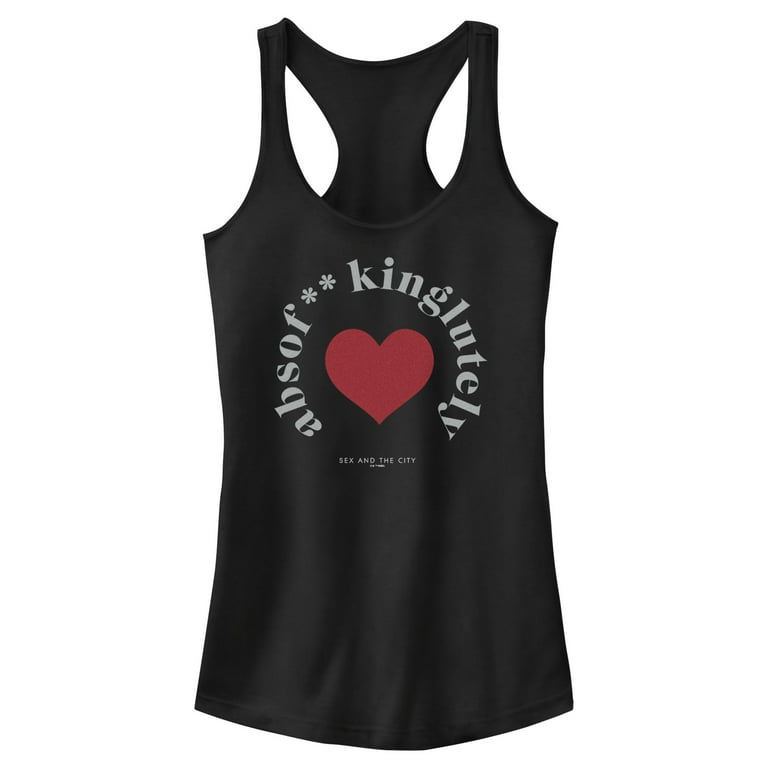 Junior's Sex and the City Big Absolutely Heart Racerback Tank