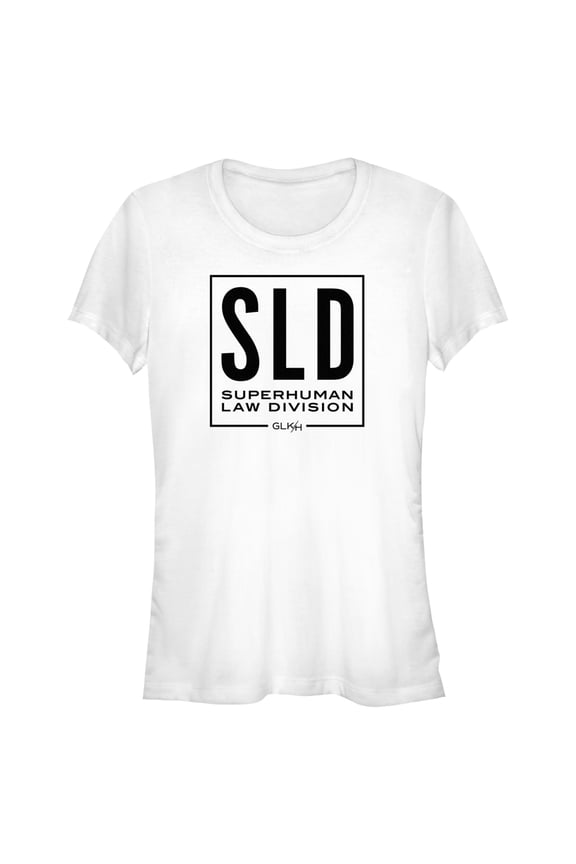 Junior's She-Hulk: Attorney at Law Black SLD Logo Graphic Tee White Medium