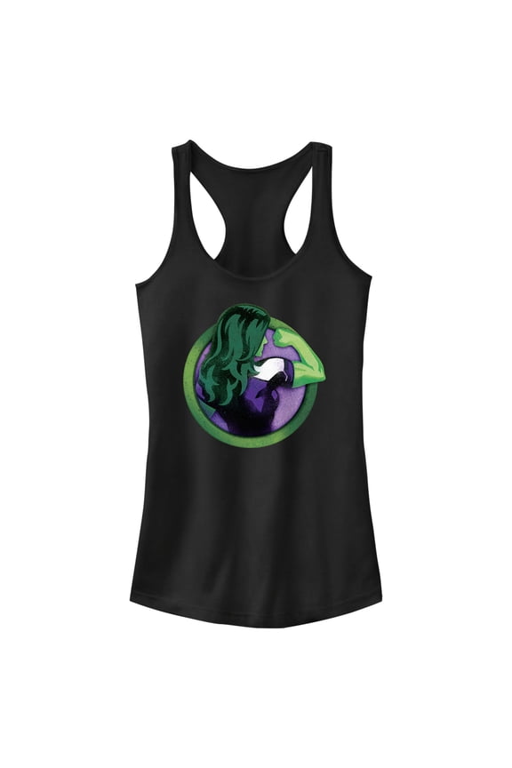 Junior's She-Hulk: Attorney at Law Flex Icon Racerback Tank Top Black X Large