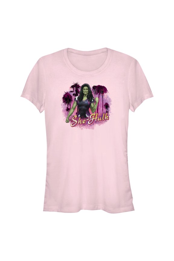 Junior's She-Hulk: Attorney at Law Hero Pose Graphic Tee Light Pink Large