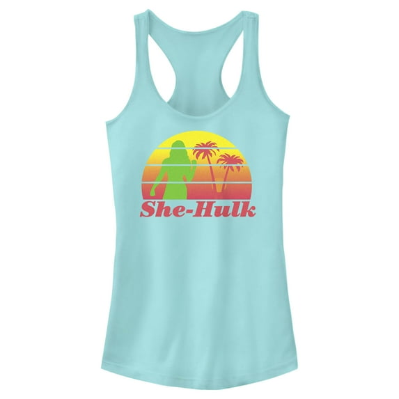Junior's She-Hulk: Attorney at Law Sunset Green Hero Racerback Tank Top Cancun Small