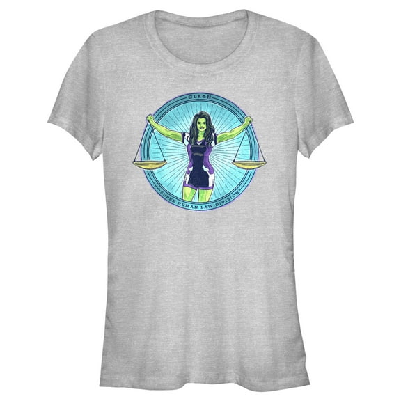 Junior's She-Hulk: Attorney at Law Super Human Law Division  Graphic Tee Athletic Heather 2X Large