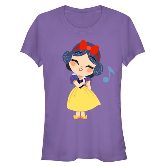 Junior's Snow White and the Seven Dwarfs Cartoon Song  Graphic Tee Purple Medium
