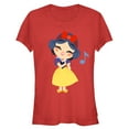 thumbnail image 1 of Junior's Snow White and the Seven Dwarfs Cartoon Song  Graphic Tee Red X Large, 1 of 2