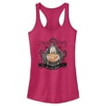 thumbnail image 1 of Junior's Snow White and the Seven Dwarfs Evil Queen Pumpkin  Racerback Tank Top Dark Pink Medium, 1 of 4
