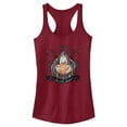 thumbnail image 1 of Junior's Snow White and the Seven Dwarfs Evil Queen Pumpkin  Racerback Tank Top Scarlet X Large, 1 of 4