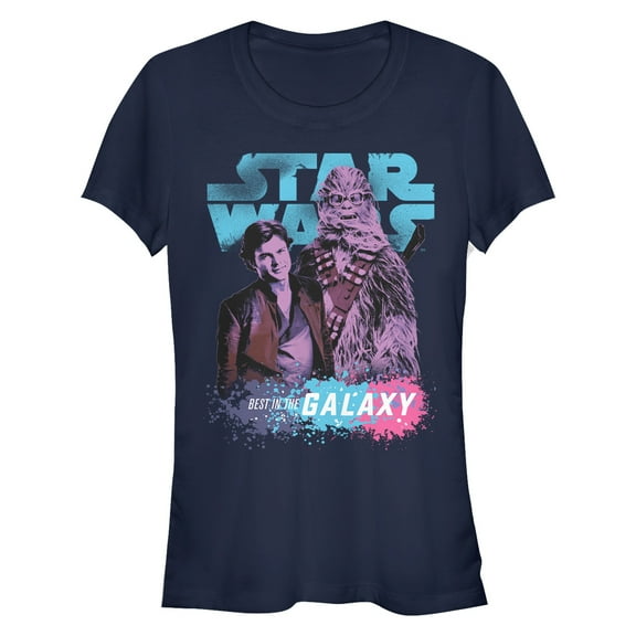Junior's Solo: A Star Wars Story Best in the Galaxy  Graphic Tee Navy Blue 2X Large