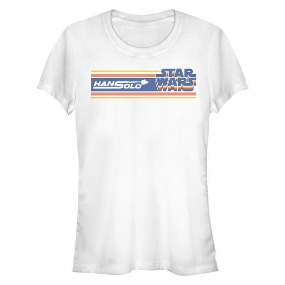 Junior's Solo: A Star Wars Story Retro Streaks  Graphic Tee White 2X Large