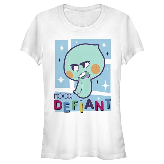 Junior's Soul 22 Mood Defiant Graphic Tee White Medium