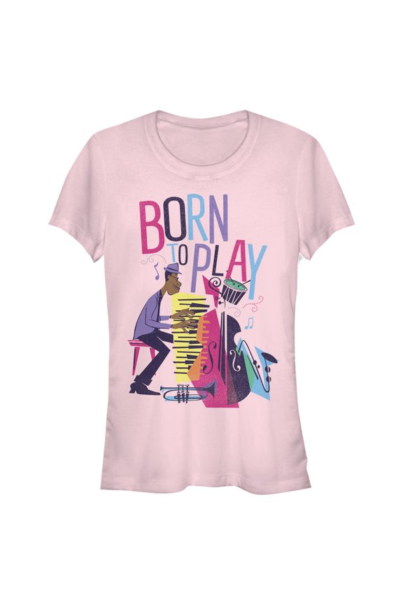 Junior's Soul Born to Play Graphic Tee Light Pink 2X Large