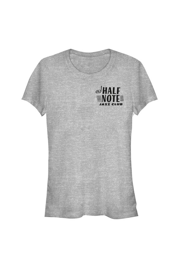 Junior's Soul Half Note Club Badge Graphic Tee Athletic Heather Medium