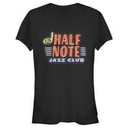 تي شيرت Juniors Soul Half Note Neon Glow Graphic Tee باللون الأسود مقاس X كبير