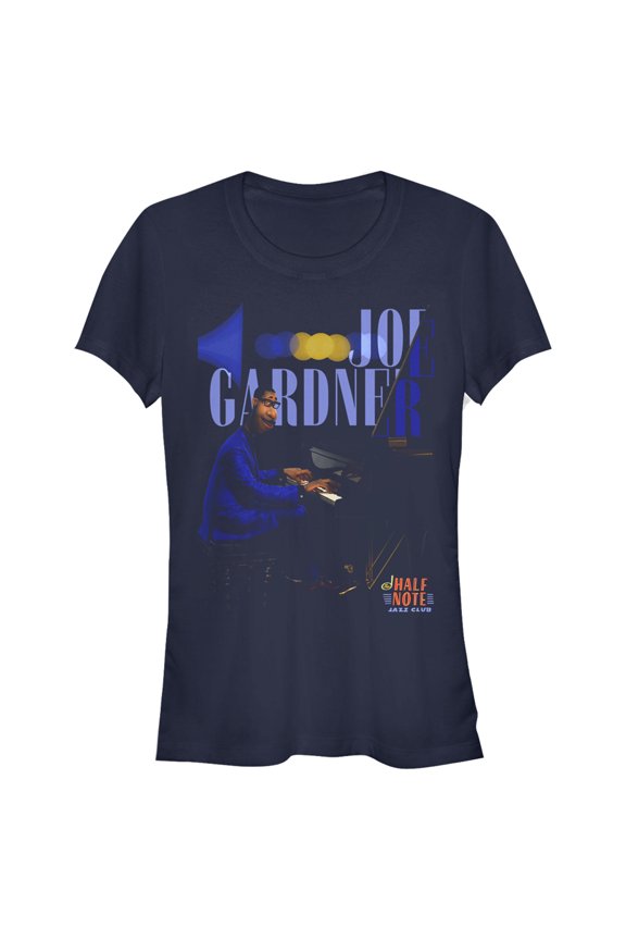 Junior's Soul Joe Gardner Piano Debut Graphic Tee Navy Blue X Large