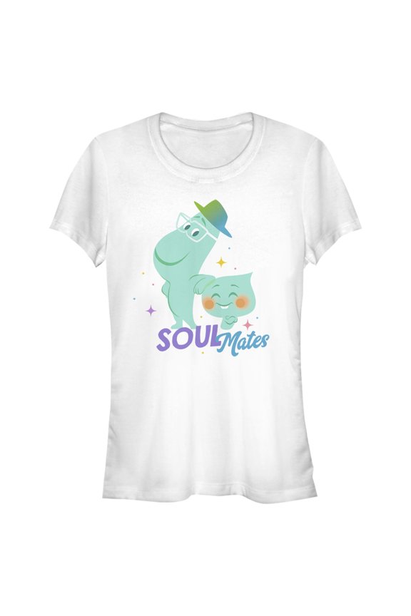 Junior's Soul Mates Graphic Tee White Medium