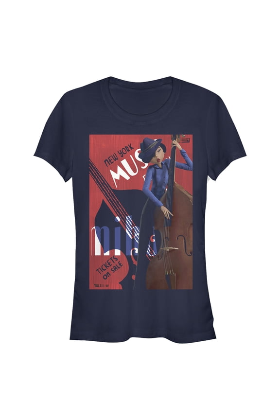 Junior's Soul Miho on Cello Graphic Tee Navy Blue Medium
