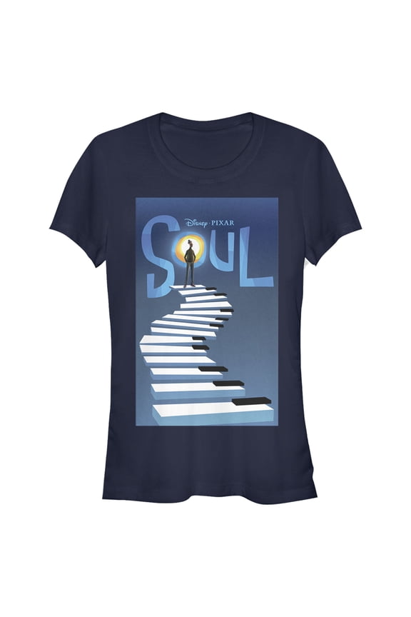 Junior's Soul Official Poster Graphic Tee Navy Blue Small