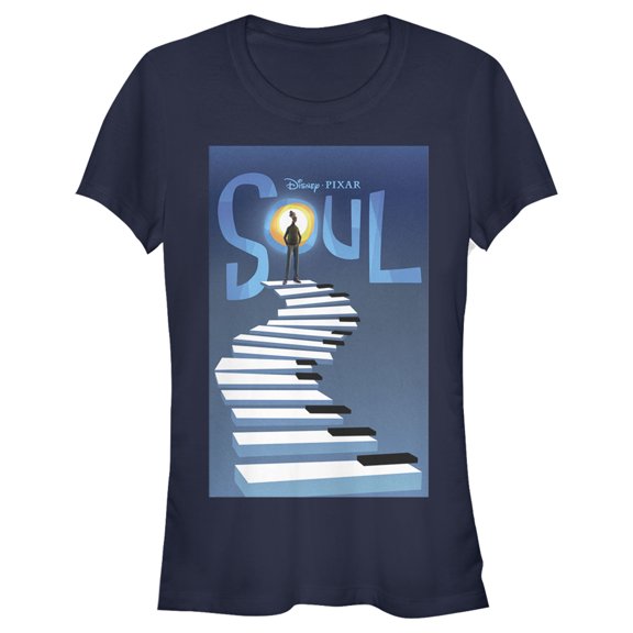 Junior's Soul Official Poster Graphic Tee Navy Blue X Large