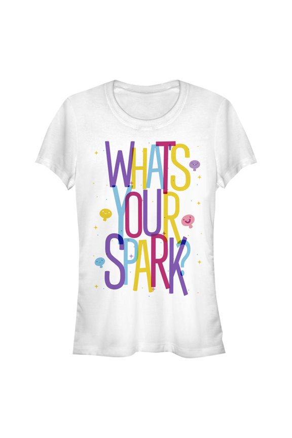 Junior's Soul What's Your Spark Graphic Tee White Large
