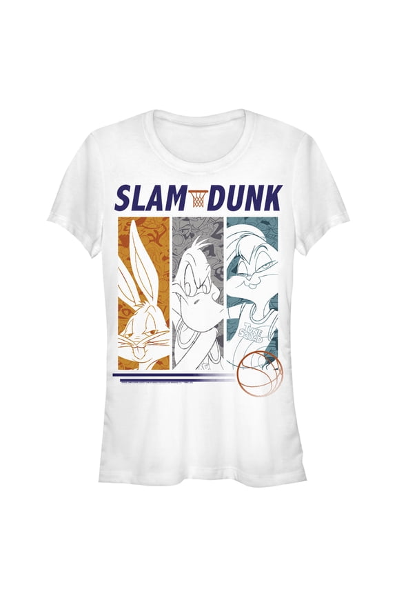 Junior's Space Jam: A New Legacy Slam Dunk Graphic Tee White X Large