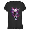 thumbnail image 1 of Junior's Spider-Man: Across the Spider-Verse Spider Gwen Glitch  Graphic Tee Black X Large, 1 of 3