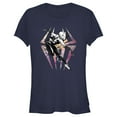 thumbnail image 1 of Junior's Spider-Man: Across the Spider-Verse Spider Gwen Sketch Graphic Tee Navy Blue Medium, 1 of 3