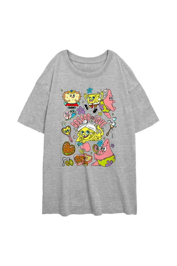 Junior's SpongeBob SquarePants Absorb the Love Graphic T-Shirt