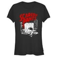 thumbnail image 1 of Junior's SpongeBob SquarePants Scaredy Pants Graphic Tee Black X Large, 1 of 3