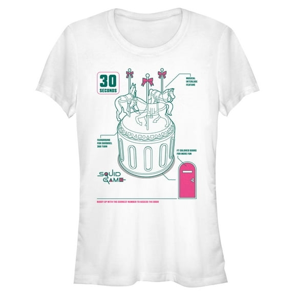 Junior's Squid Game 30 Seconds Carousel Graphic T-Shirt