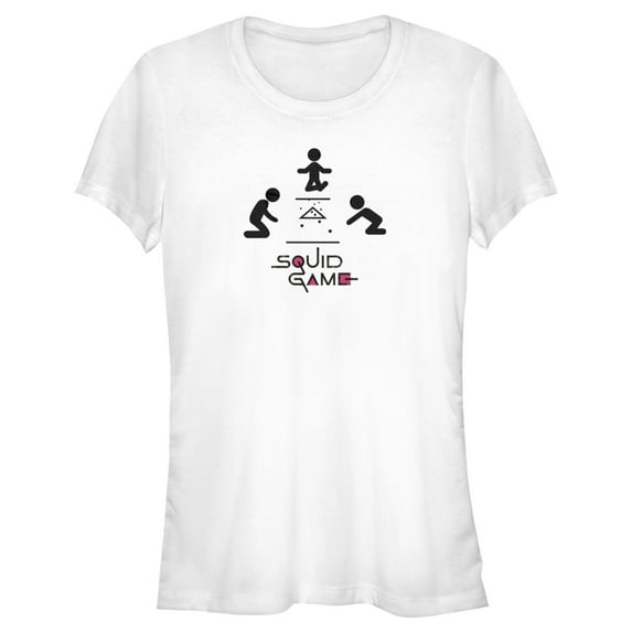 Junior's Squid Game Marbles Graphic Tee White Large