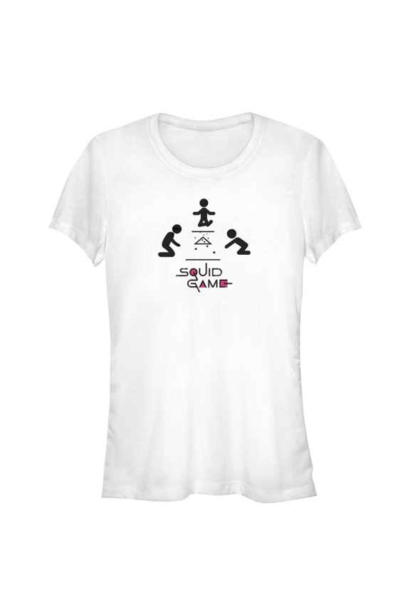Junior's Squid Game Marbles Graphic Tee White Large