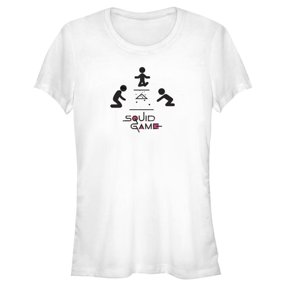 Junior's Squid Game Marbles Graphic Tee White Medium