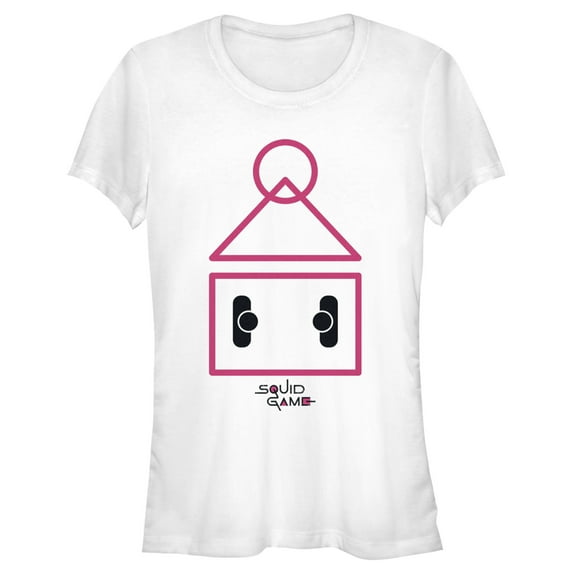 Junior's Squid Game Squid Court Graphic Tee White 2X Large