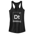 thumbnail image 1 of Junior's Star Trek Dilithium Element #87  Racerback Tank Top Black Small, 1 of 5