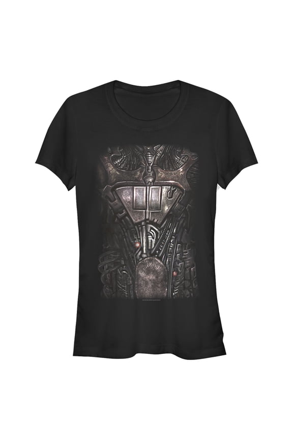 Junior's Star Trek: The Next Generation Borg Armor Graphic Tee Black Medium