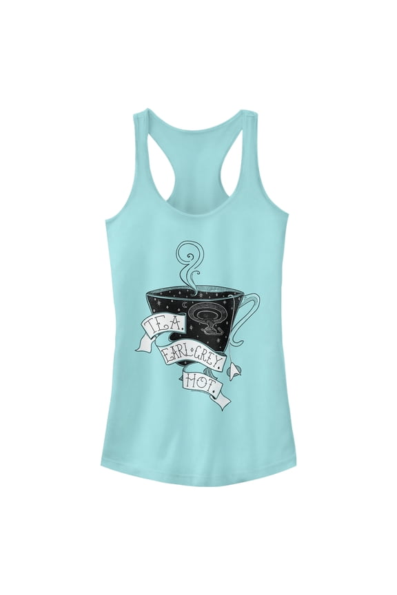Junior's Star Trek: The Next Generation Captain Picard Cup Of Tea Earl Grey HOT  Racerback Tank Top Cancun Small