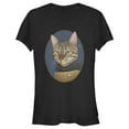 thumbnail image 1 of Junior's Star Trek: The Next Generation Lieutenant Natasha Yar Cat Graphic Tee Black Medium, 1 of 3